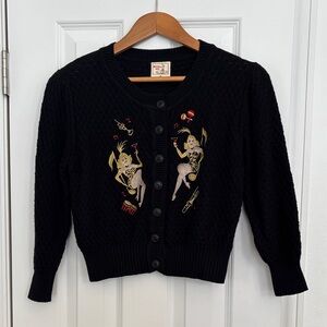 Mischief Made Black Showgirls Cardigan